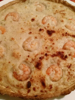 Una foto de Quiche de atún y gambas