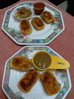 A picture of Corn and Potato Cutlet.