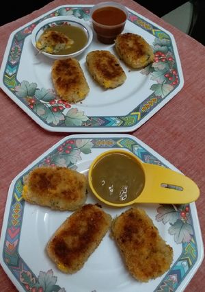 A picture of Corn and Potato Cutlet.
