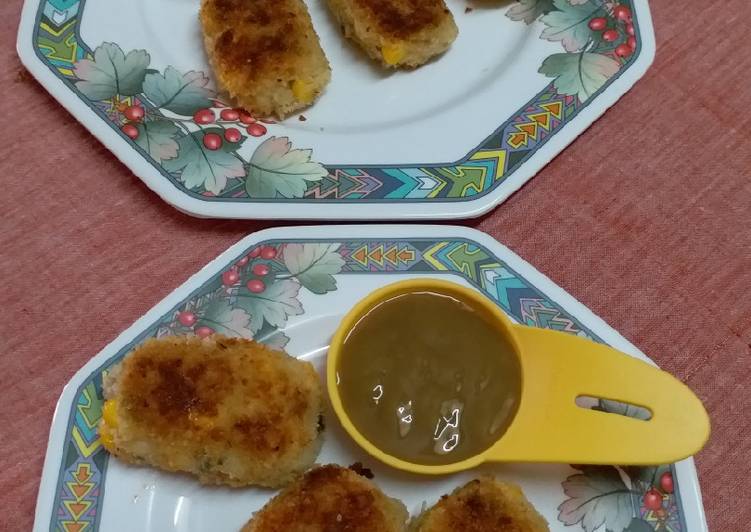 Simple Way to Make Speedy Corn and Potato Cutlet