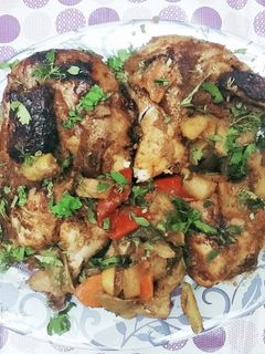 صورة لوصفة فراخ مشويه بالفرن على طريقه المطاعم 👌🍗