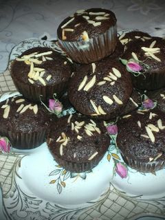 عکسی از دستور کاپ کیک شکلاتی