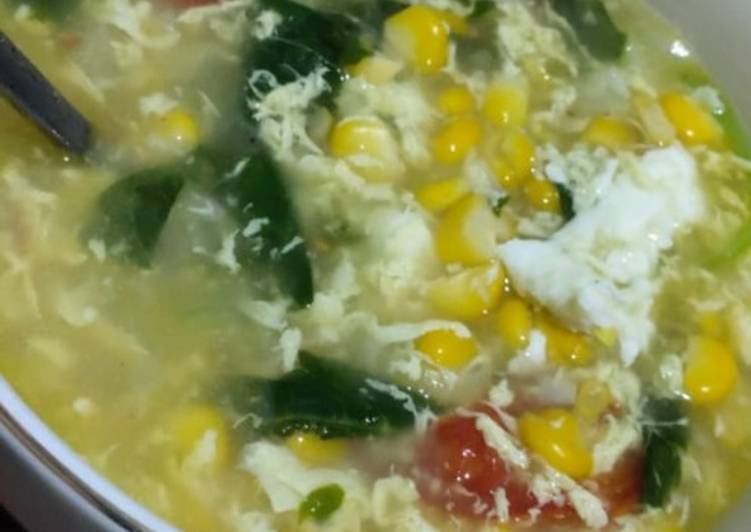 Cara Gampang Menyiapkan Sup Ayam Jagung Simple suka-suka kita Anti Gagal