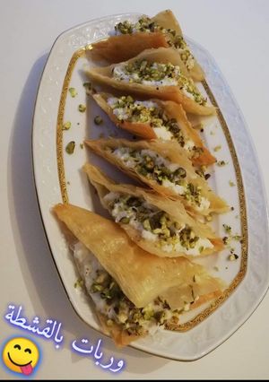 صورة لوصفة وربات بالقشطة