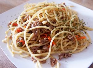 Foto resep ✨47 Spagheti Aglio Olio Beef Slice