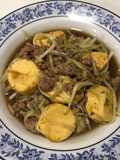 กุยช่ายขาวผัดเต้าหู้หมูสับ(คีโต)
