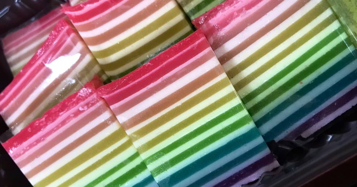 Resep Lapis Rainbow Oleh Nur Wulan Sary - Cookpad