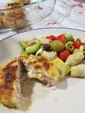 Hamburguesas de pavo rellenas con queso Idiazábal