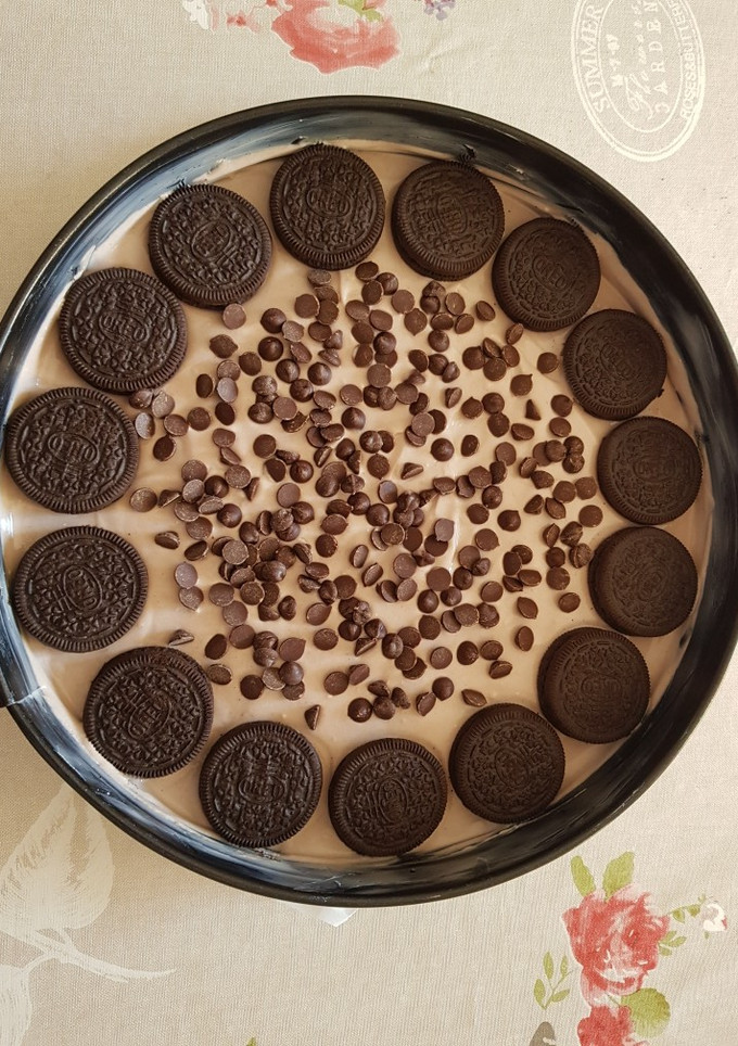 Una foto de Tarta de queso con oreo