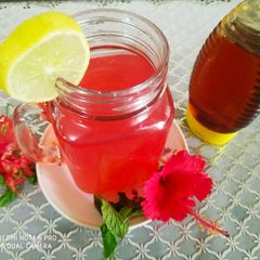 A picture of Hibiscus flowers Tea.