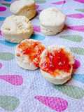 Mini Coconut Biscuits ~ A 3 ingredient recipe