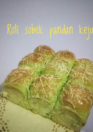 Foto resep Roti sobek pandan keju (tanpa mixer)