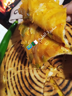 صورة لوصفة كسرة محشية حارة 🌶️و سخونة🔥