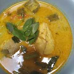 A picture of Kare ayam dn sayuran.