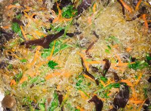 Hình của món Miến xào lòng mề - không hề khó !.