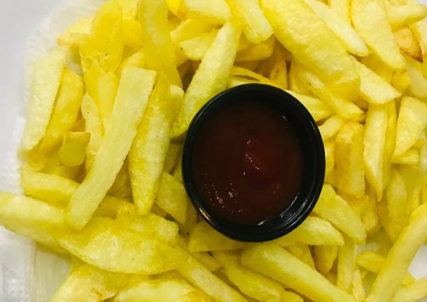 Crispy garlic french fries