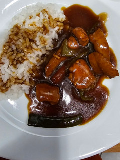 Una foto de Pollo con salsa de soja