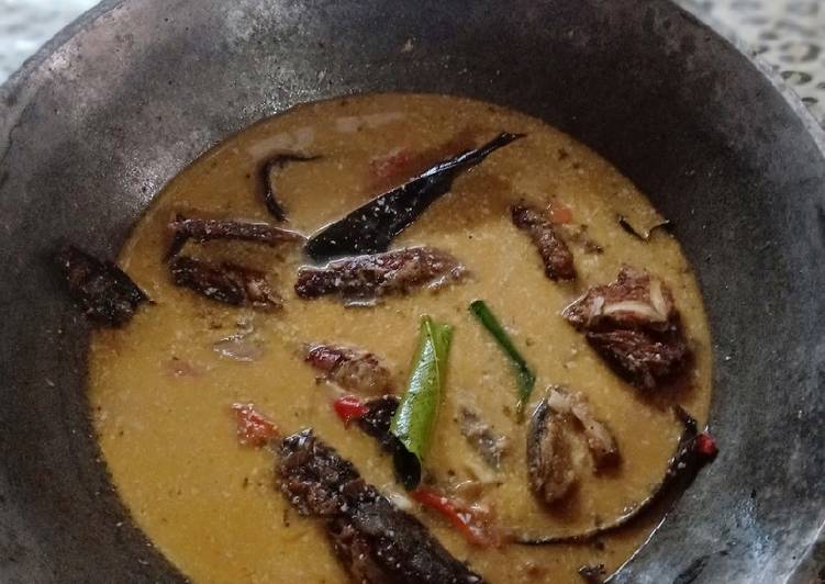 Lele kuah santan bumbu geprek