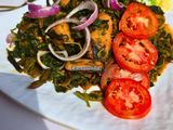 Creamy Yam Porridge with Spinach