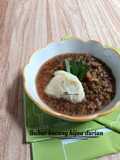 Bubur kacang hijau durian