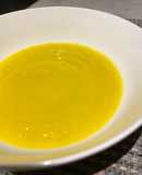 Crema de zapallo y poro