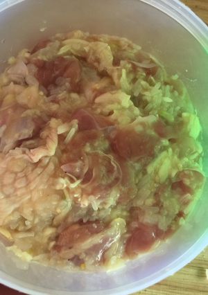 รูปของ แหนมไก่. ขั้นตอนหมักแหนม