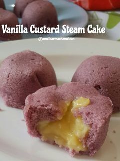 Foto resep Vanilla Custard Steam Cake
