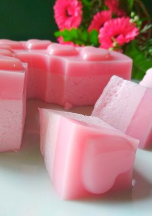 Foto resep Puding Busa Pink Cocopandan