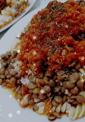 صورة لوصفة كشري بطريقتي