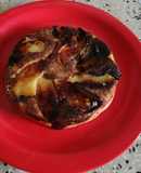 Mini torta de manzana y canela, en sartén