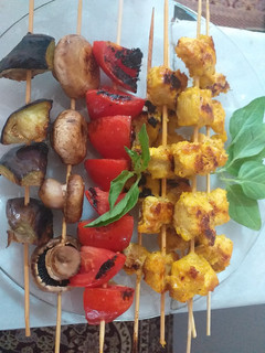 عکسی از دستور کباب مرغ تابه ای