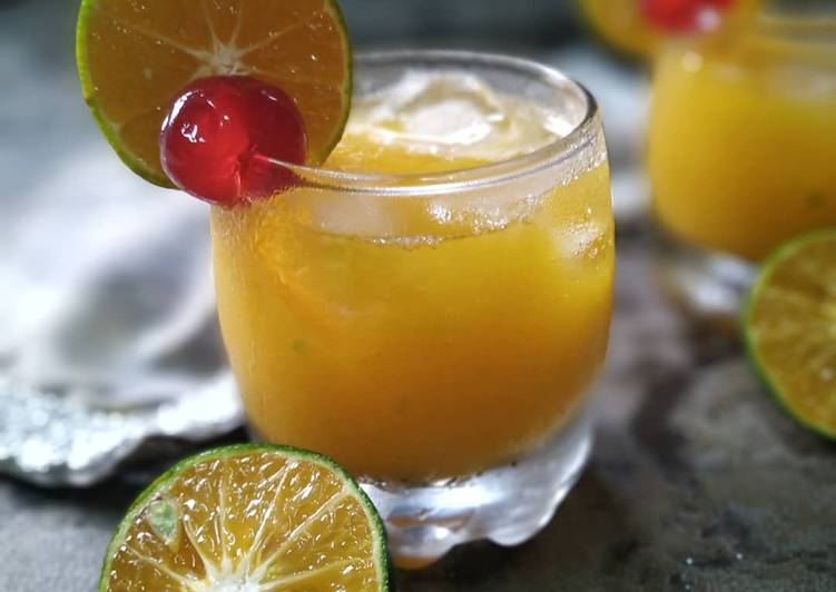 BIKIN NAGIH! Ternyata Ini Resep Rahasia Mango Orange Juice (194) Spesial