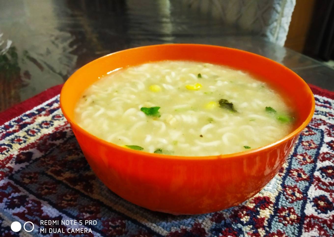 Chicken maggi soup