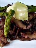 SETAS, 🍄Tocino 🐷y Espárragos al Ajo con Alioli...!