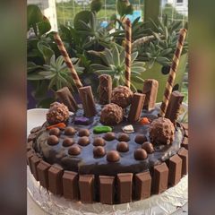 A picture of Chocolate Overload Cake Eggless.
