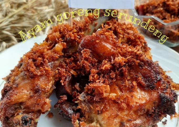 Resep Ayam goreng serundeng yang Sempurna