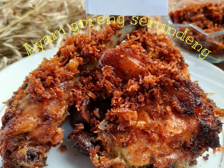 Standar Resep memasak Ayam goreng serundeng yang enak