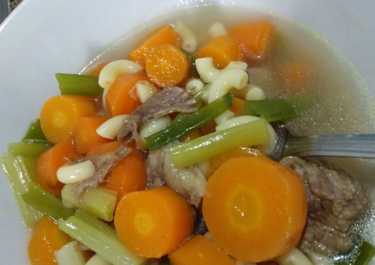 Resepi sup daging simple