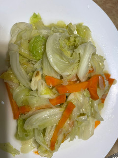 蒜炒高麗菜 的食譜成品照片