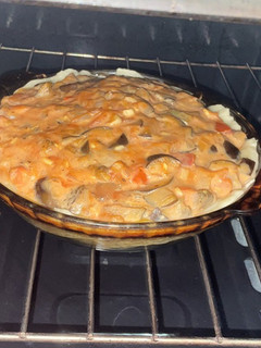 Una foto de Tarta de berenjenas y tomate