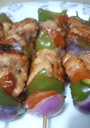 A picture of Chicken Shashlik.