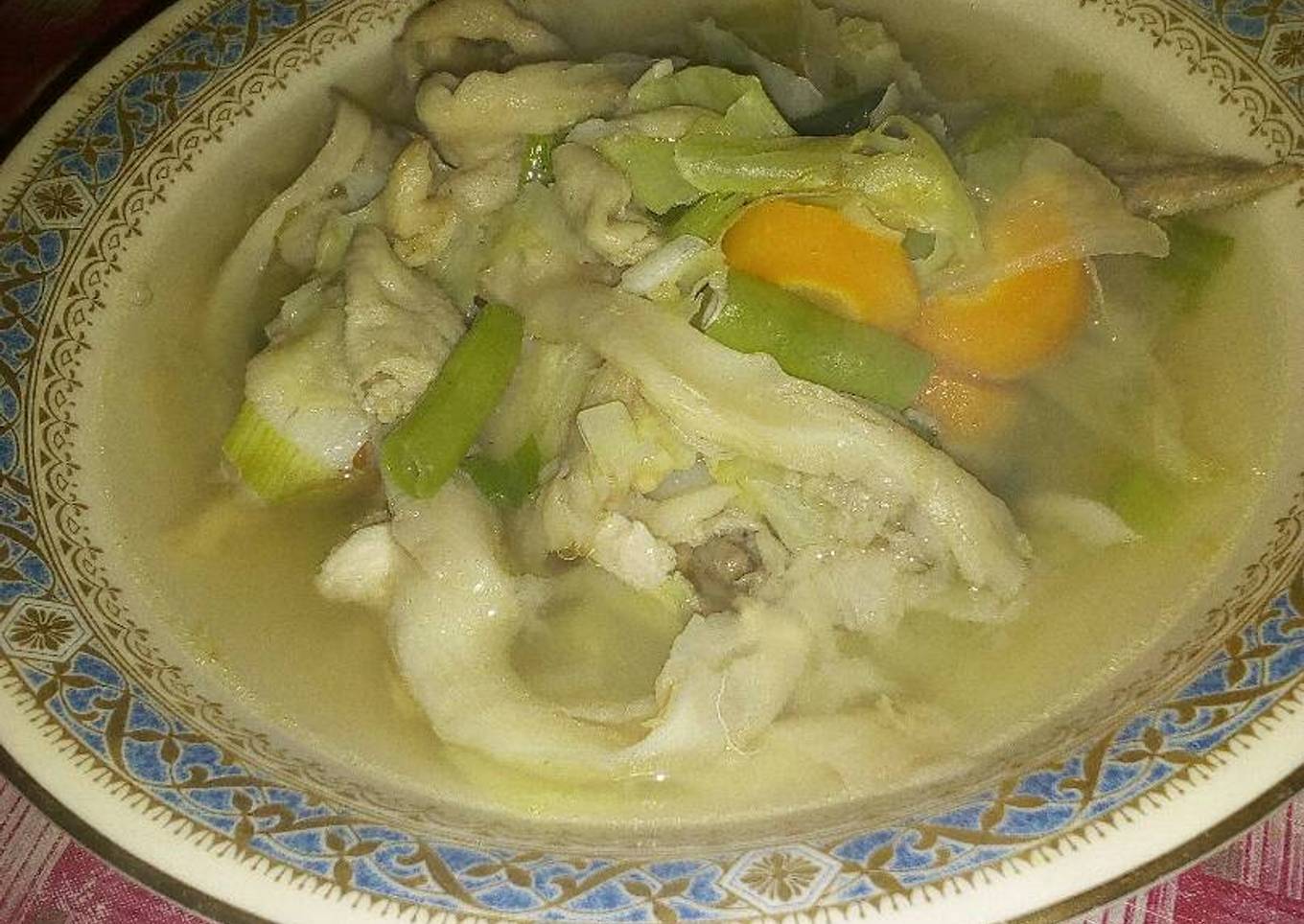 Sop ayam sewir&jamur sewir