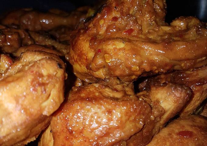 Resep Ayam panggang bumbu rujak, Enak