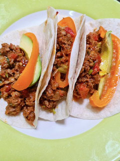 Una foto de Chilorio de soya