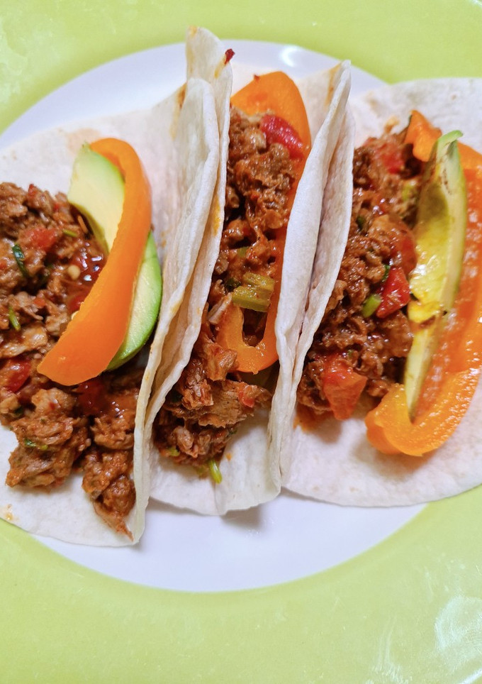 Una foto de Chilorio de soya