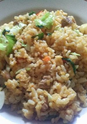 Foto resep Nasi goreng daging sayur