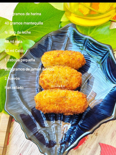Una foto de Croquetas de jamón ibérico