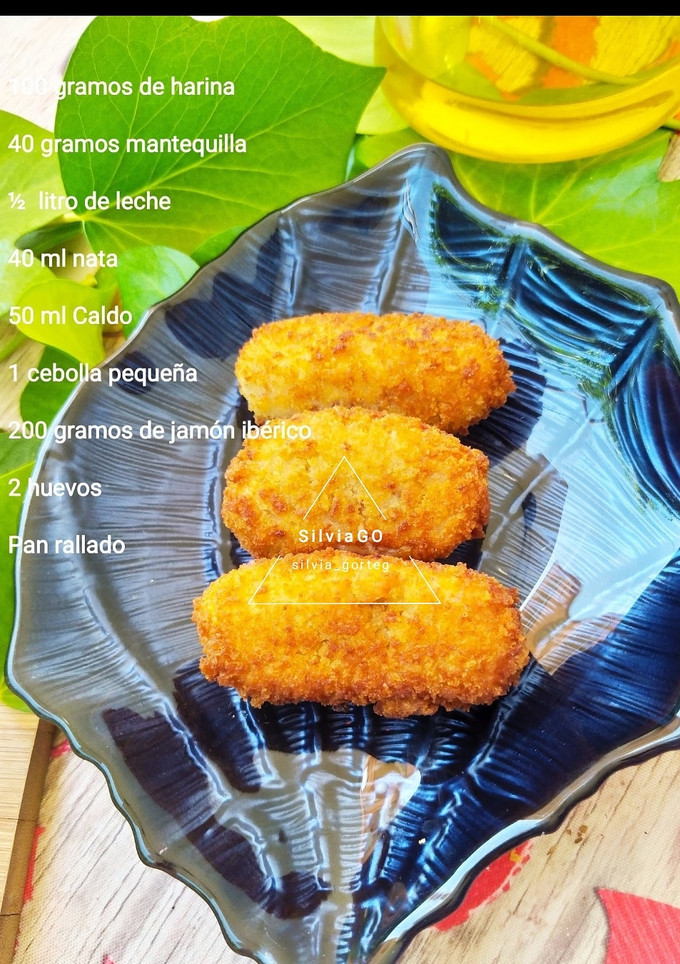 Una foto de Croquetas de jamón ibérico
