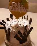 Torta con deco de merengue italiano