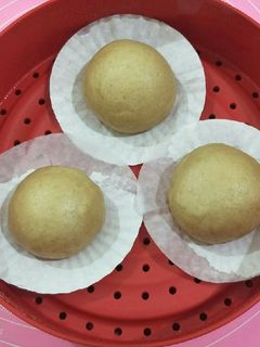 Hình của món Bánh bao sữa dừa.